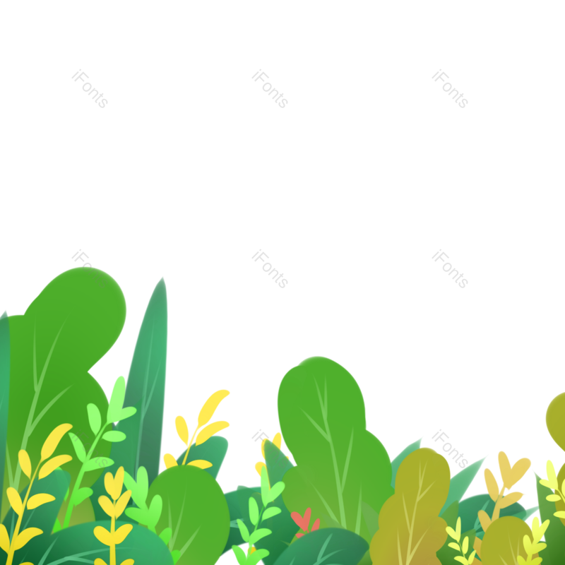 花草图片,春季素材元素,树叶PNG,春季免抠素材